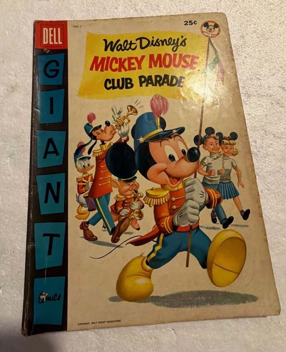 1955 Walt Disney's Mickey Mouse Club Parade #1 Dell Giant Comic